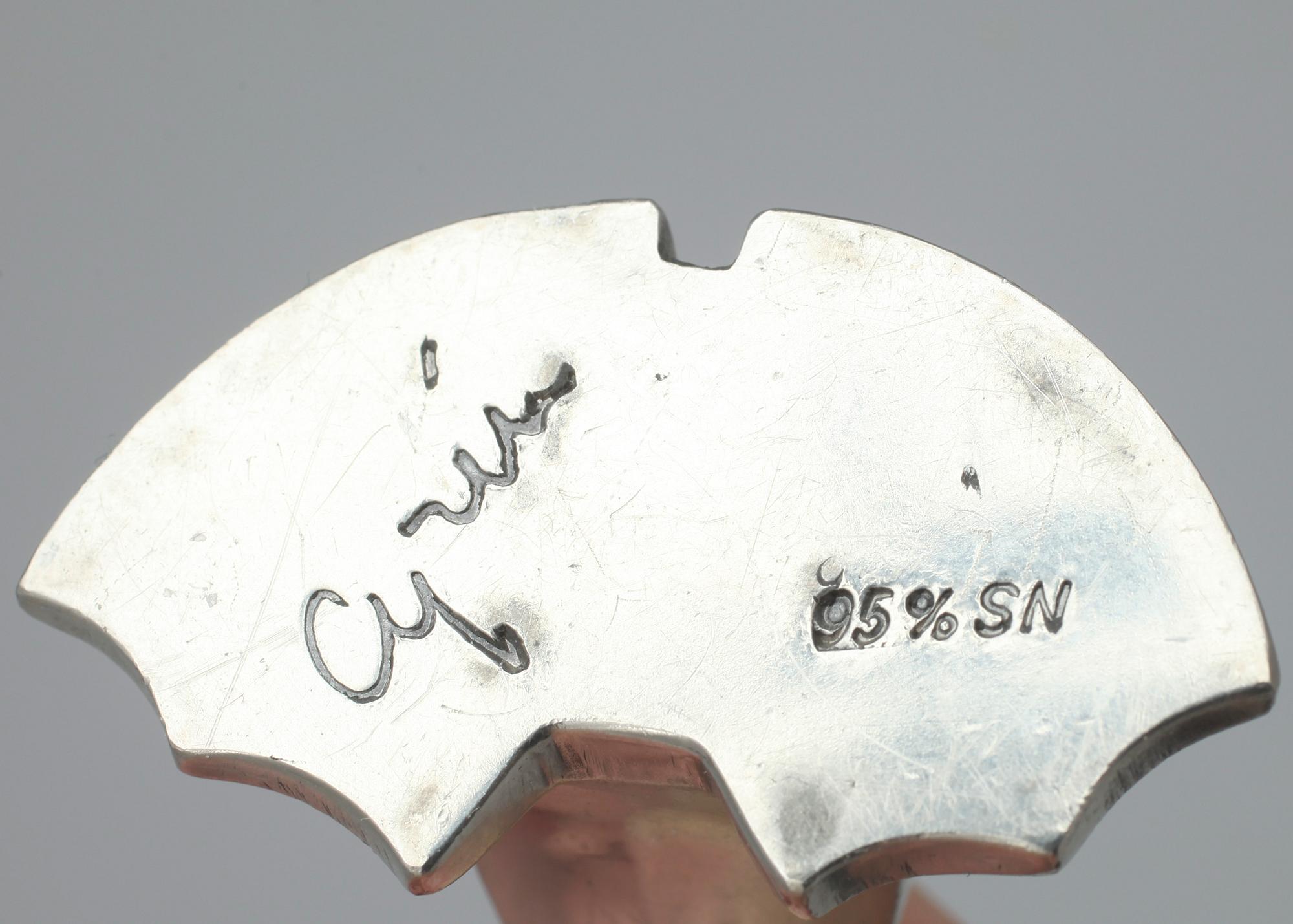 SKULPTURER, 3 st, brons och tenn, Gunnar Cyrén, bland annat numrerad 13/48.