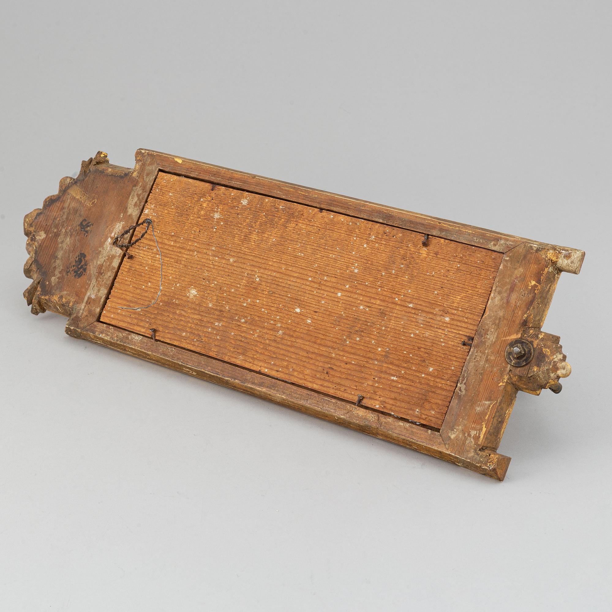 A Swedish gustavian girandole mirror by Anders Carlsson, (1772-1801).