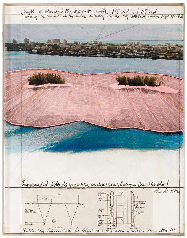 Christo & Jeanne-Claude, "Surrounded Islands/ Project for Greater Miami, Biscayue Bay, Florida".