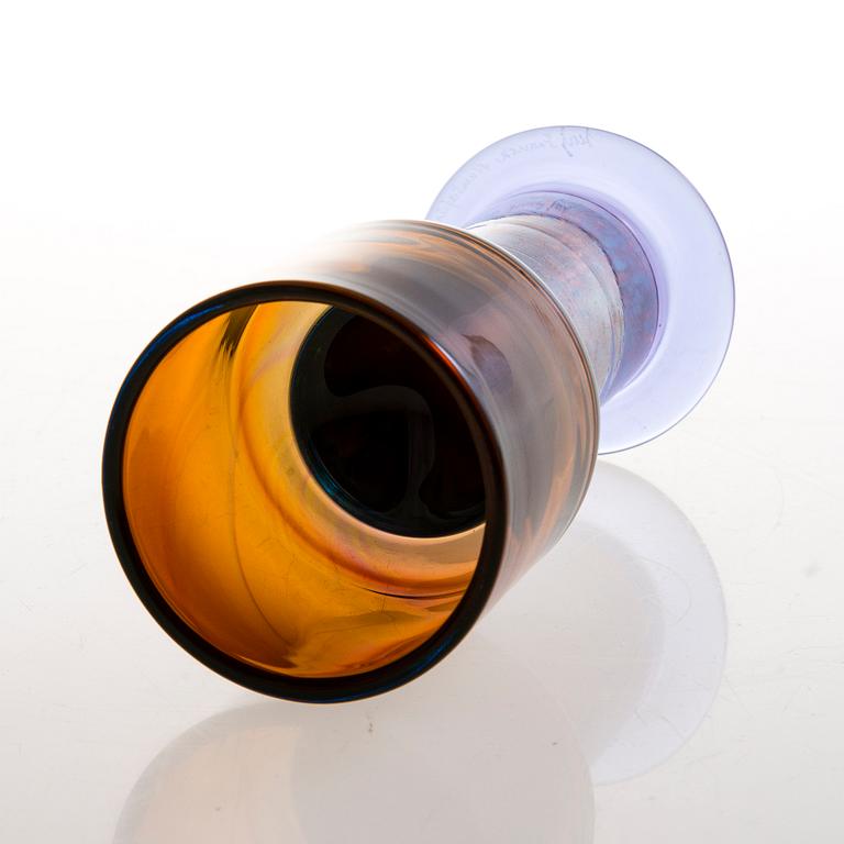 KAJ FRANCK, POKAALI, lasia, signeerattu Kaj Franck Nuutajärvi Notsjö.