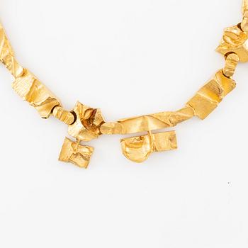 A Björn Weckström necklace "Tenochtitlan" 18K gold, Lapponia 1970.