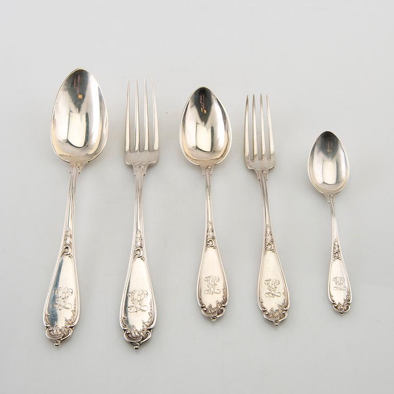 Cutlery silver 29 dlr, CG Hallberg Stockholm 1895.