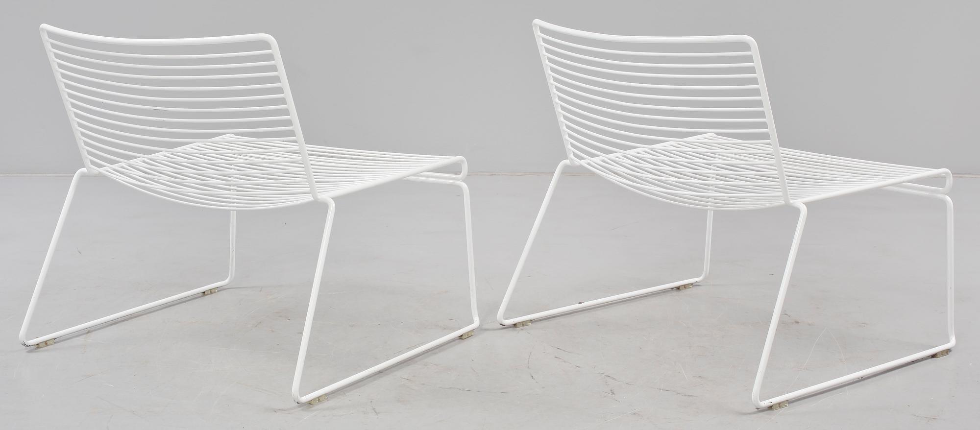 LOUNGEFÅTÖLJER, ett par, Hay, Danmark, 2000-tal.