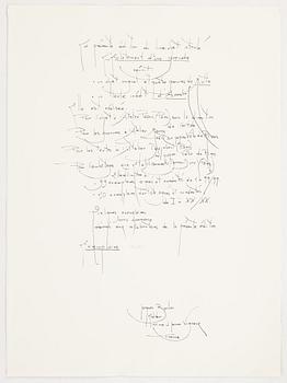 Jean Miotte, mapp med 4 färgetsningar, signerade 73/99. Omslaget är blandteknik och collage.