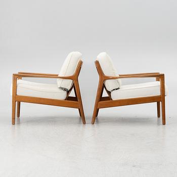 Folke Ohlsson, a pair of "USA 75" armchairs, Dux 1960s.