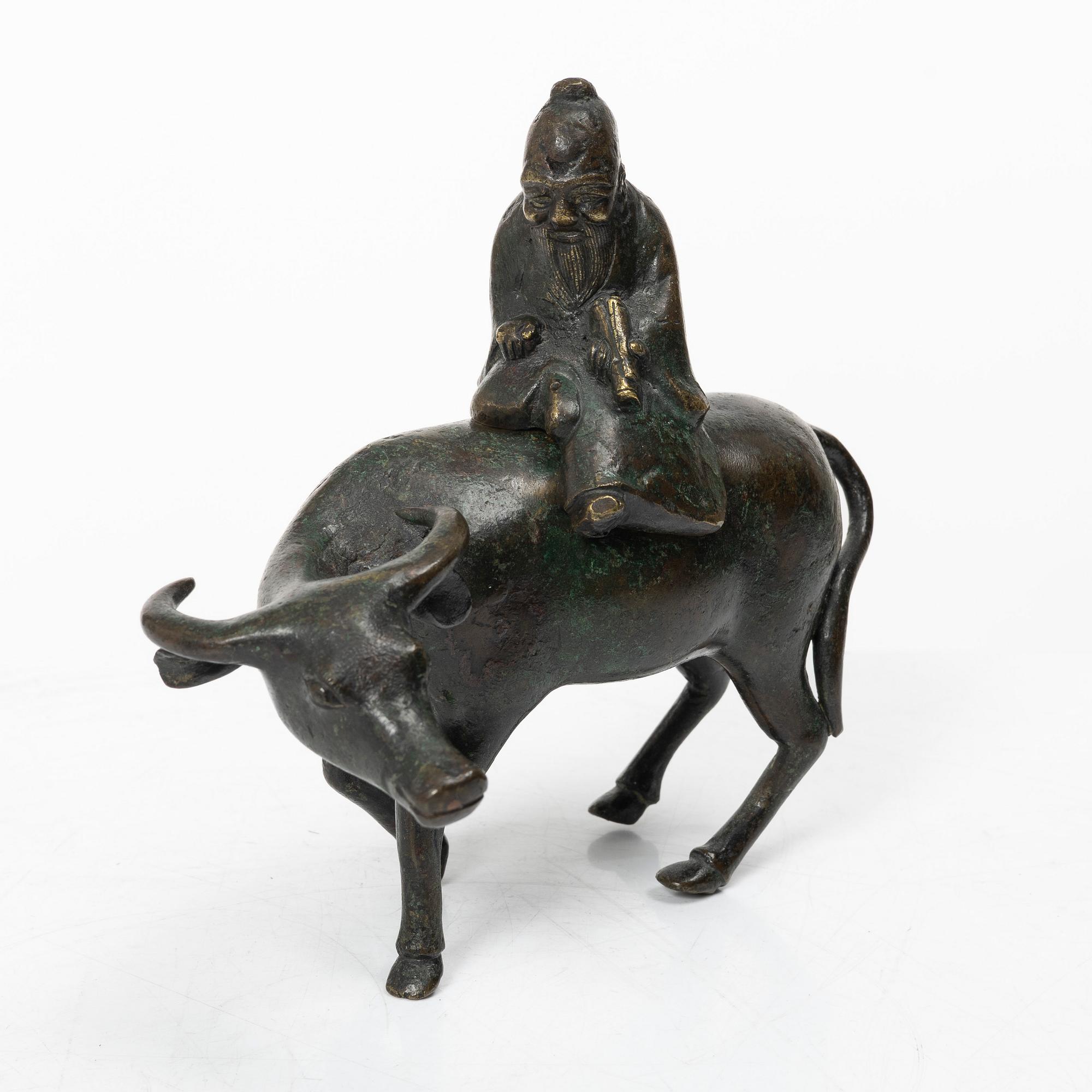 Rökelsekar, brons, Kina, sen qingdynasti.