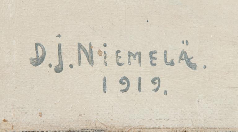 David Johannes Niemelä, olja på duk, signerad och daterad 1919.
