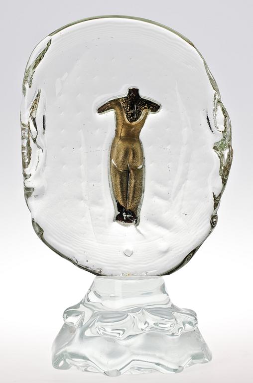 SKULPTUR. Glas. Alfredo Rossi, Murano.