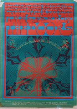 AFFISCH, "Break on through to the other side", The Doors, 1967.