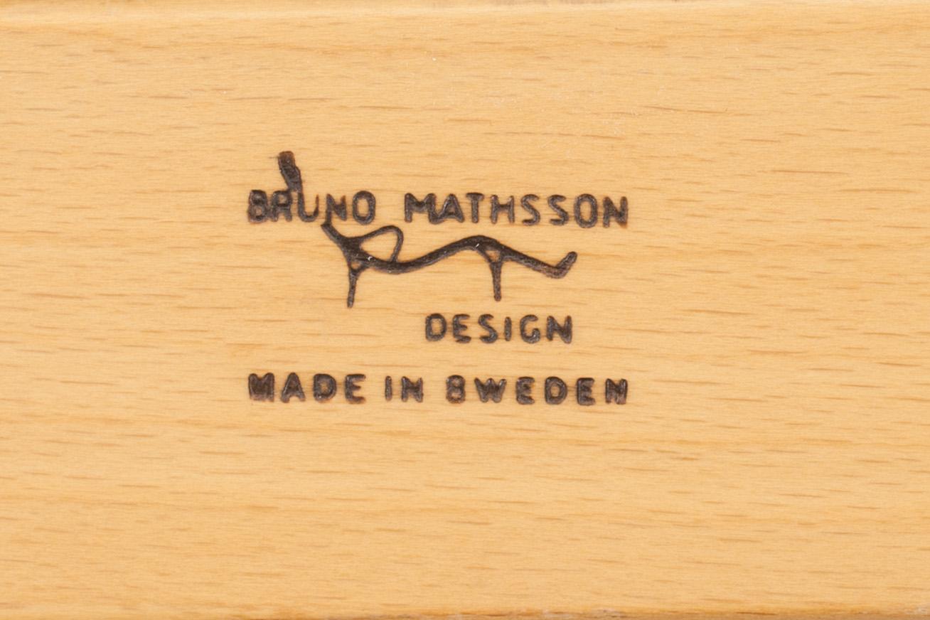 FÅTÖLJER, 3 st, "Mina", Bruno Mathsson, 1900-talets andra hälft.