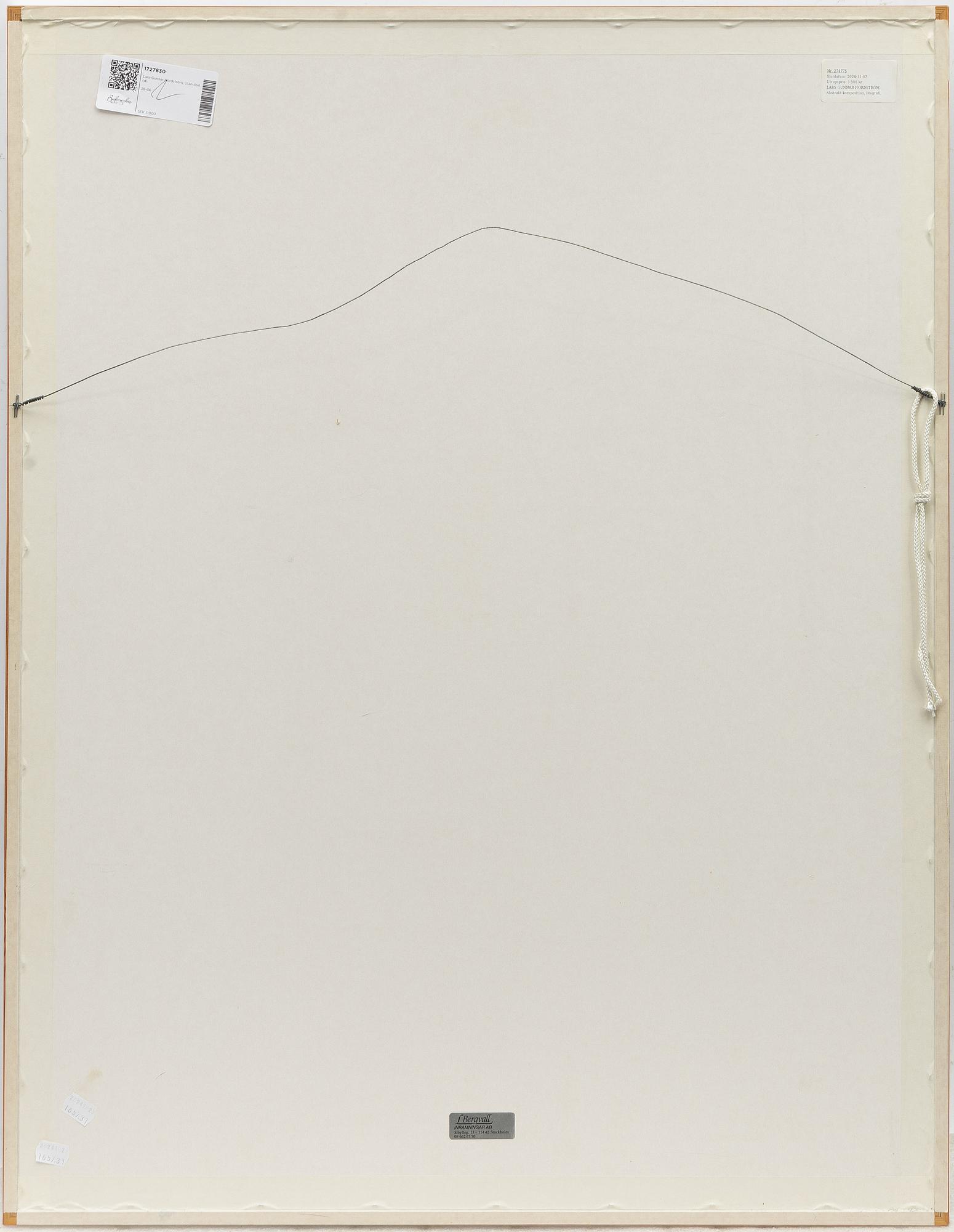 Lars-Gunnar Nordström, Utan titel.