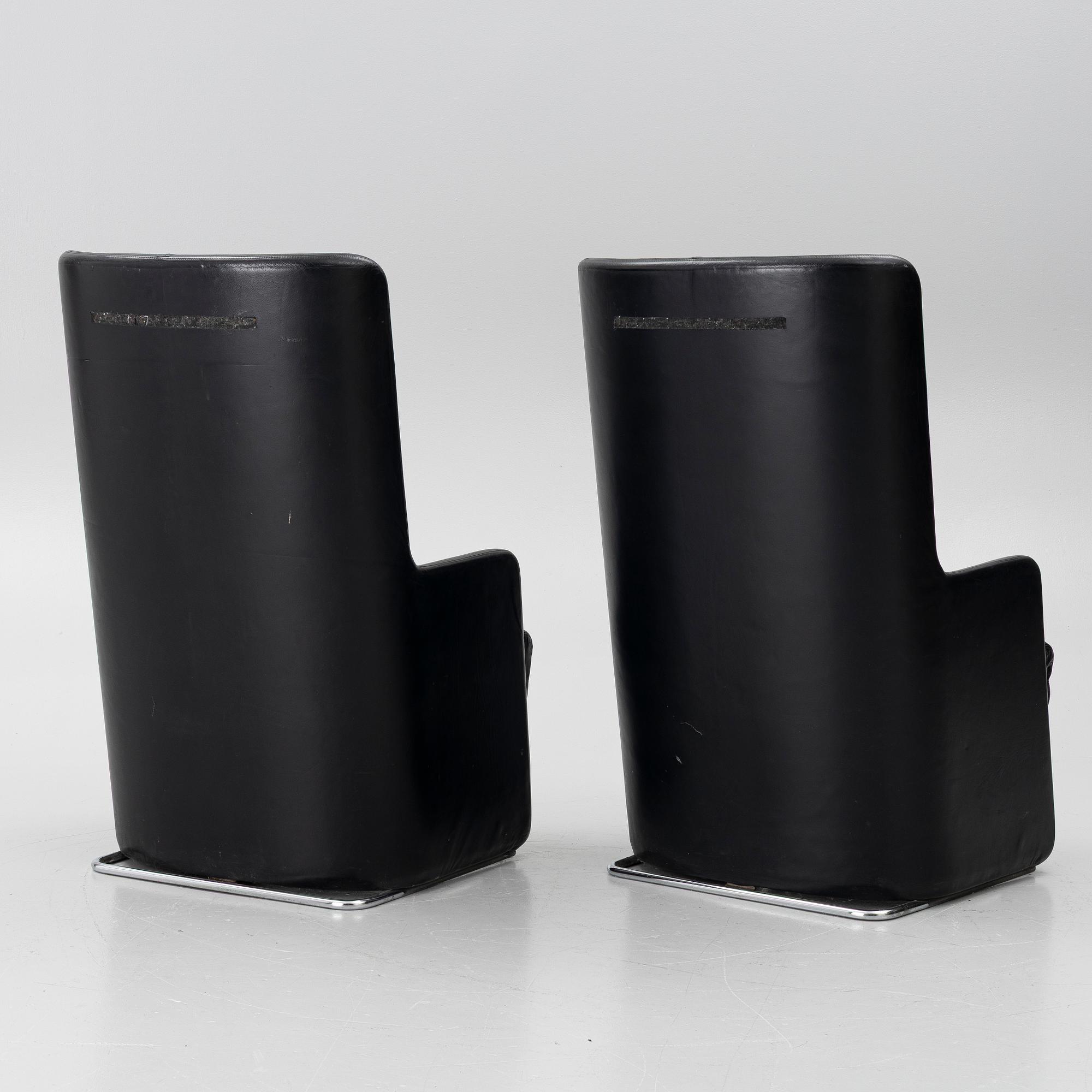 Börge Lindau, Armchairs, a pair, "Solo XL", late 20th century.