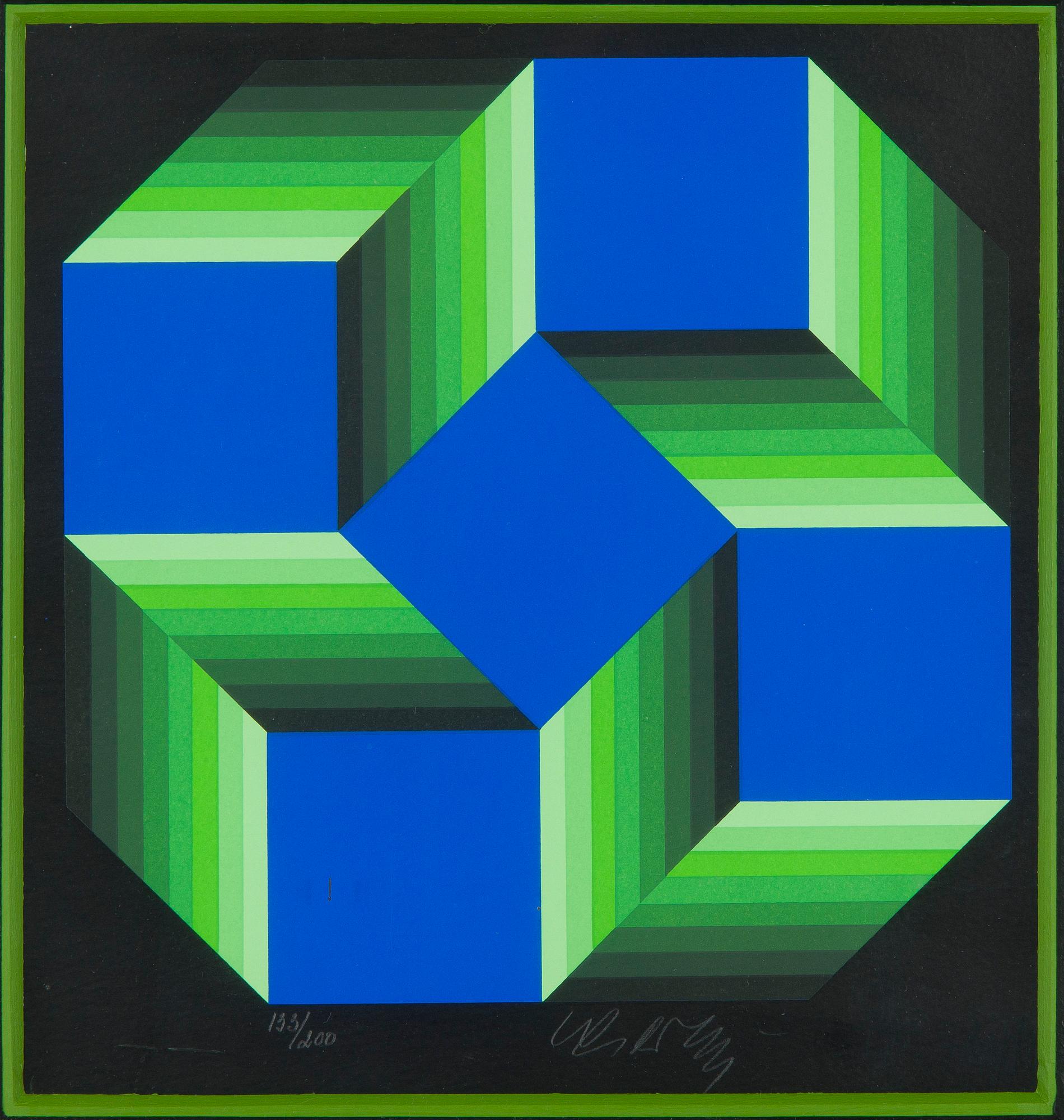 Victor Vasarely, "Malom petit".