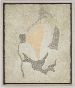 THEA EKSTRÖM. Blandteknik på pannå. Sign Ekström o dat 29 V 66.