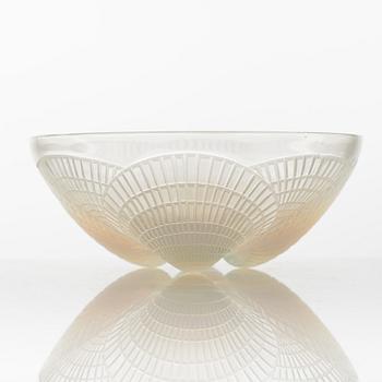René Lalique, a 'Coquilles' iridescent glass bowl, France, pre 1945.