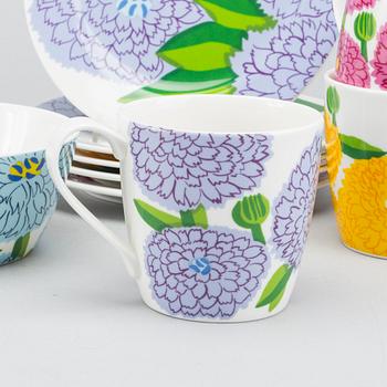 SERVISDELAR, 24 delar, porslin, "Primavera",  Marimekko/Iittala.