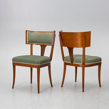 Eugen Höglund, chairs 4 pcs, Vetlanda, 1930s/40s.