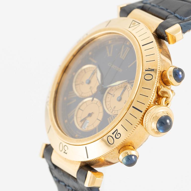 Cartier, Pasha, kronograf, armbandsur, 38 mm.