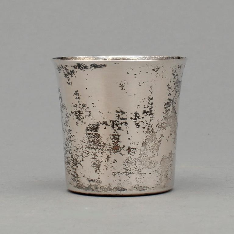 BÄGARE, 11+1, silver, Öijving Juvelerare, Gävle/Stockholm, 1948. Vikt ca 278g.