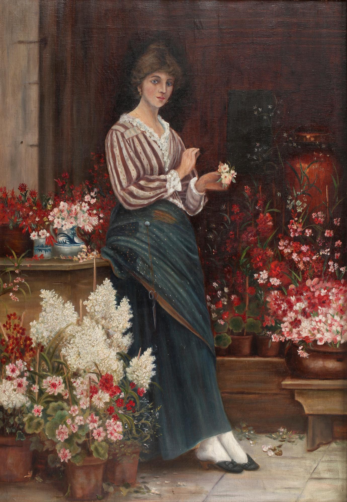OKÄND KONSTNÄR, olja på duk, 1900-talets första hälft.