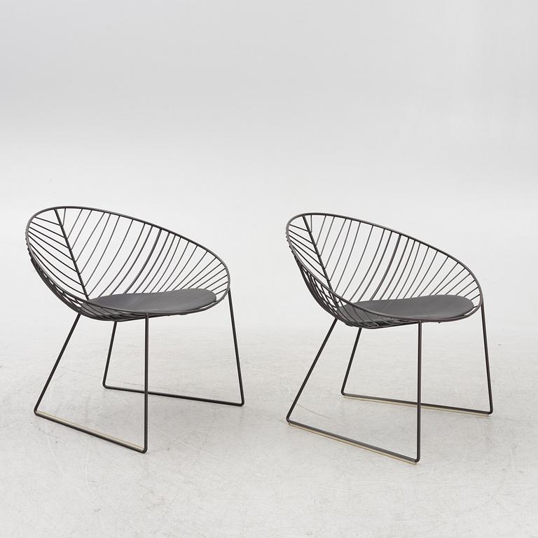 Alberto Lievore, Jeannette Altherr & Manel Molina, lounge chairs, a pair, "Leaf", Arper, Italy.