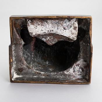 Carl Wilhelms, a bronze sculpture, signed and dated-46.