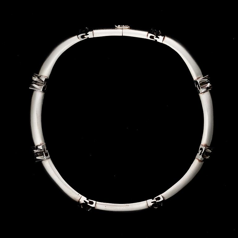 BJÖRN WECKSTRÖM, collier "Delos", silver. Lapponia 1987.