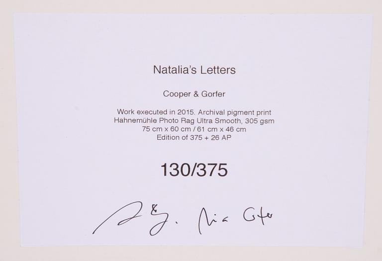 Cooper & Gorfer, "Natalia's Letters".