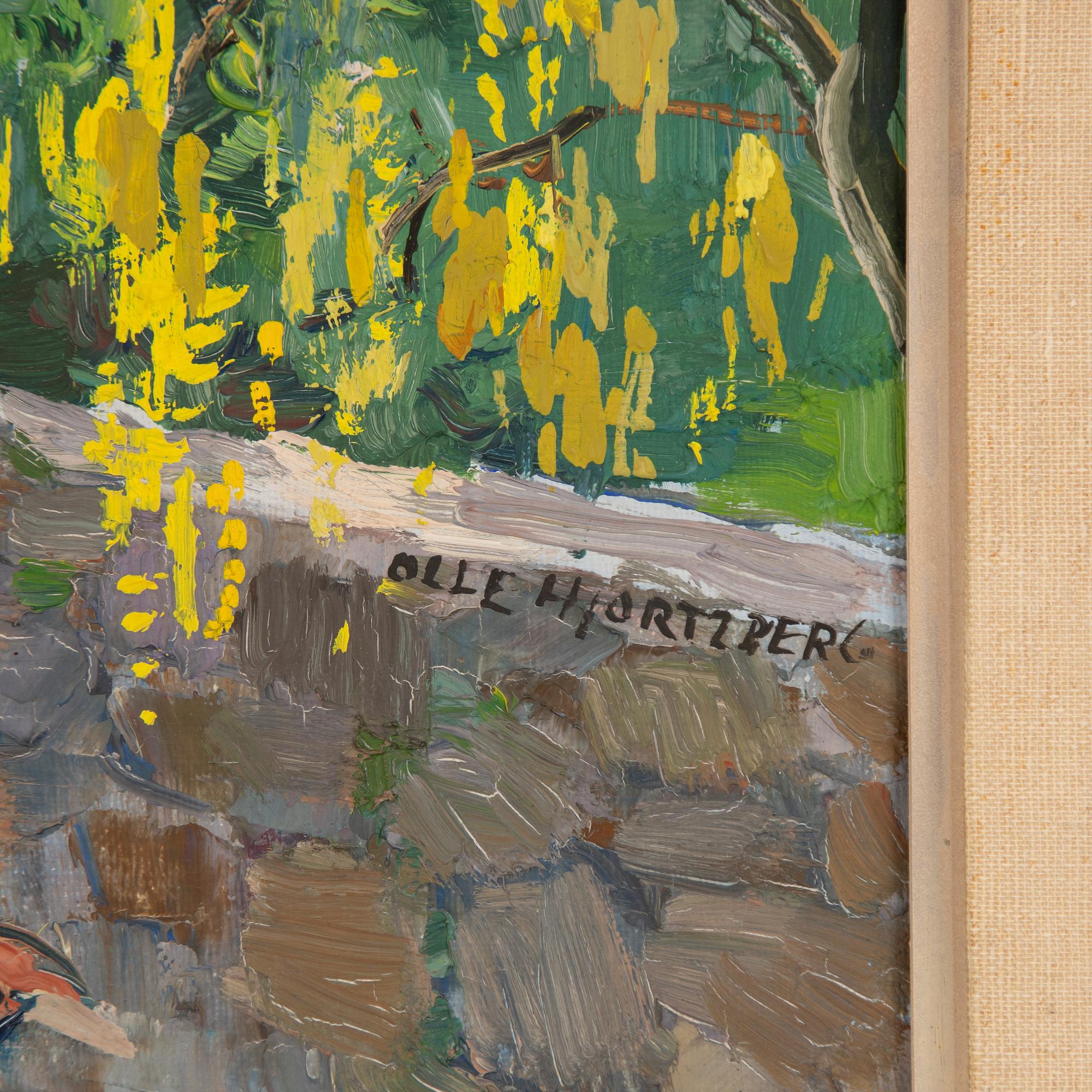 Olle Hjortzberg, Southern Street Scene.