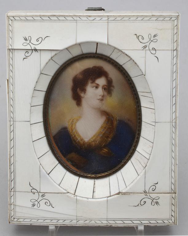 MINIATYRPORTRÄTT, 7 st, 1900-tal.