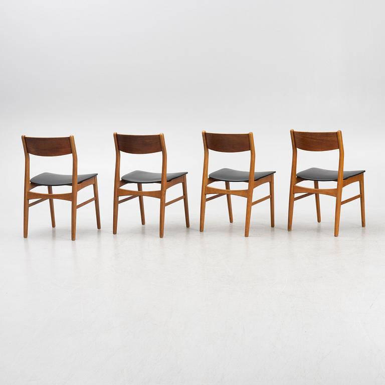 Stolar, 4 st, "Stol nr 66", Faldsled, Danmark, 1900-talets mitt.