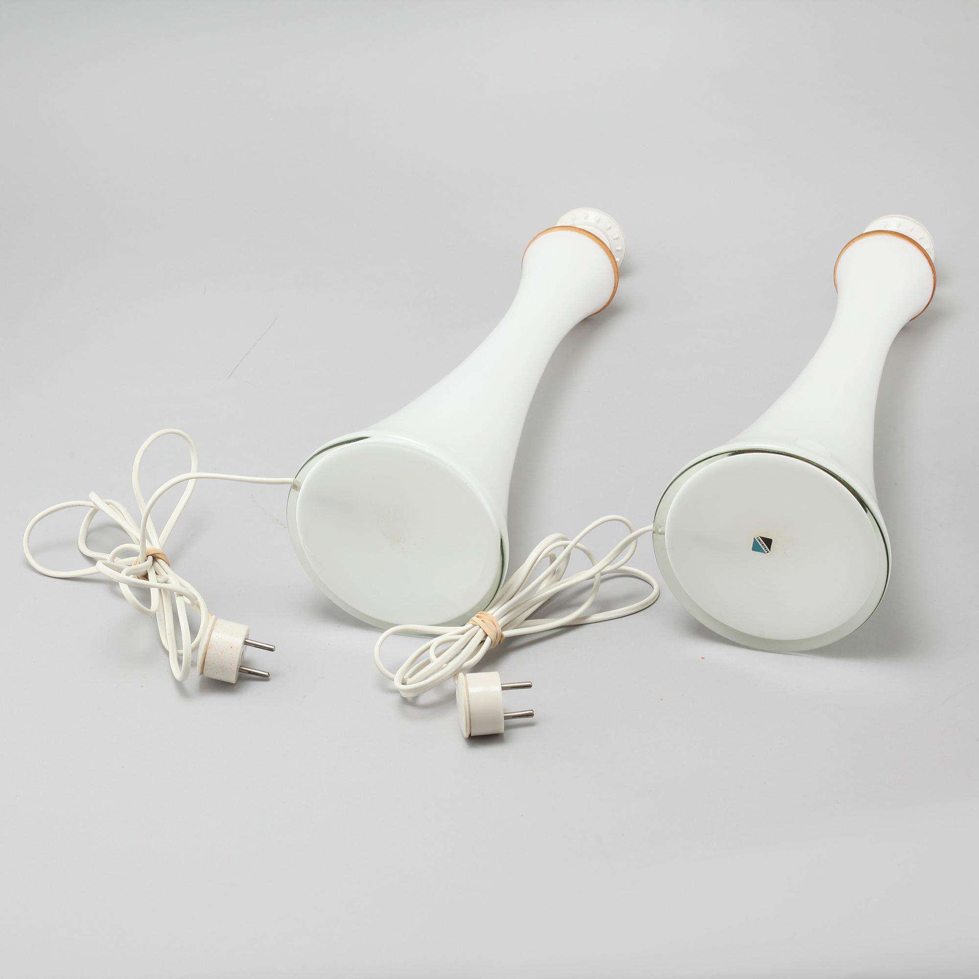 A pair of table lamps by Berndt Nordstedt for Bergboms, model "B-015", third quarter of the 20th century.