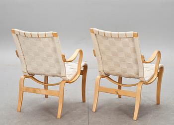 FÅTÖLJER, 2 stycken. "Mina" Bruno Mathsson.