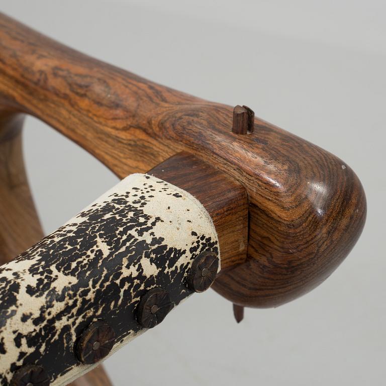 DON SHOEMAKER,  a 'Sloucher' palisander easy chair from Señal S.A.; mexico, 1960's.