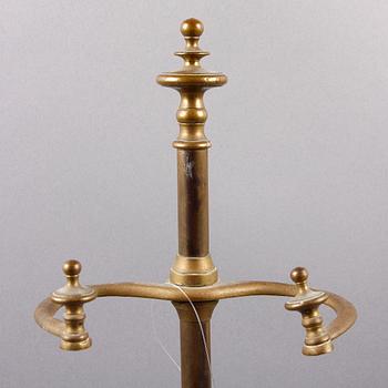 STÄLL FÖR BRASUTENSILIER, mässing, Frankrike, tidigt 1900-tal.