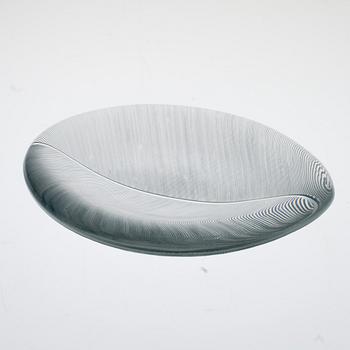 SKÅL, glas, "Lehti" (Blad), Tapio Wirkkala, Iittala, signerad och daterad -54.