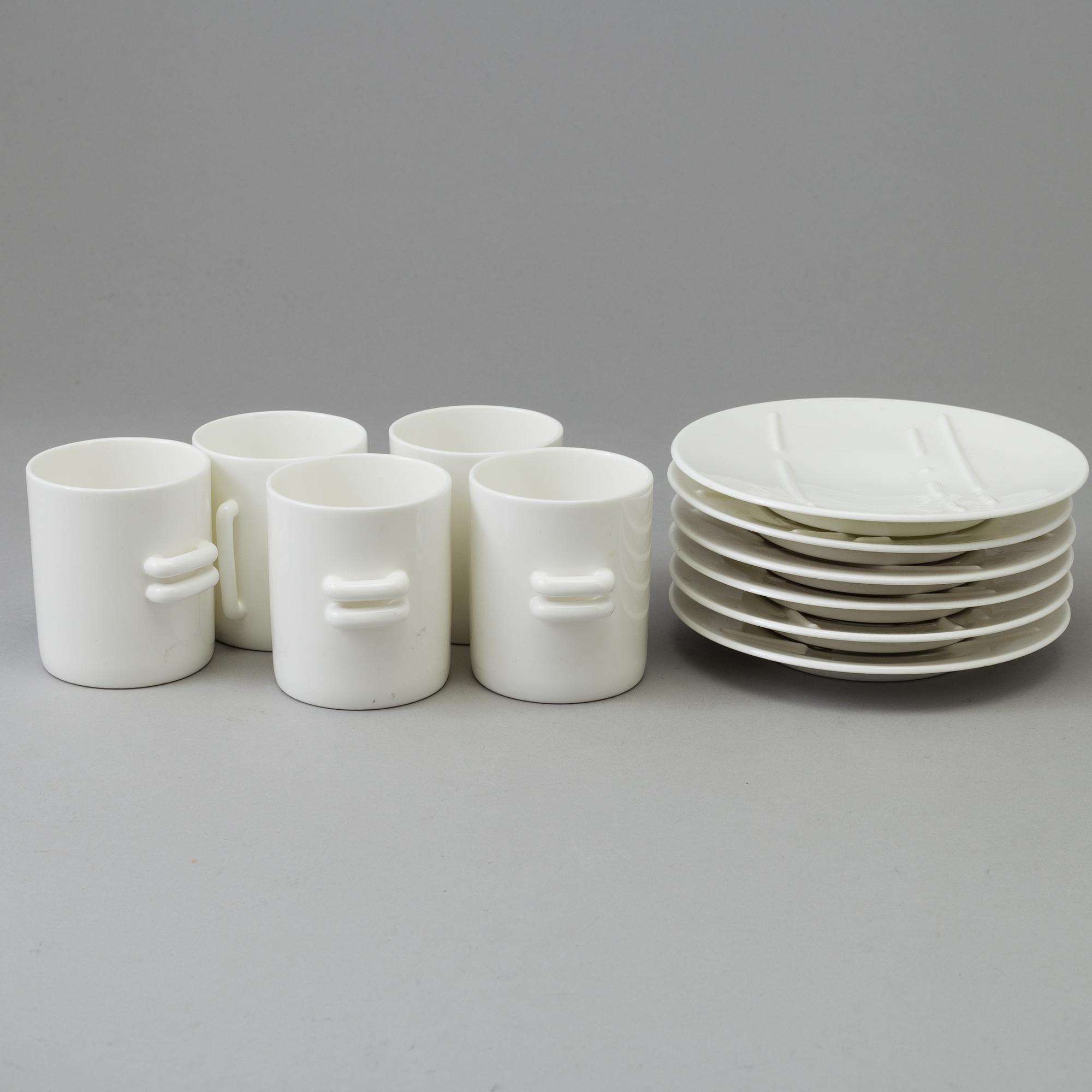 SERVIS, 7 delar, benporslin, Masato Yamamoto, "Nippon" Gustavsberg. 1970-tal.