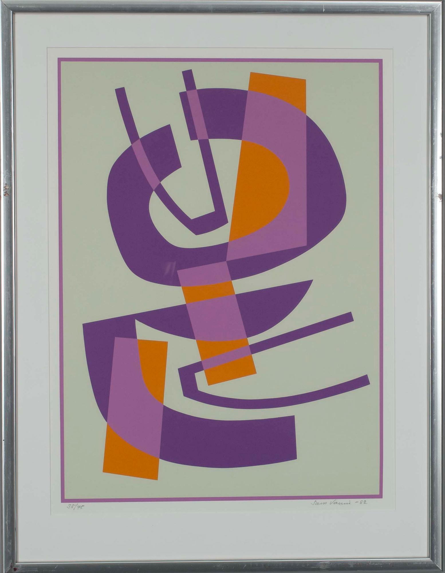 SAM VANNI, serigrafi, 38/75, sign. och. dat. -82.