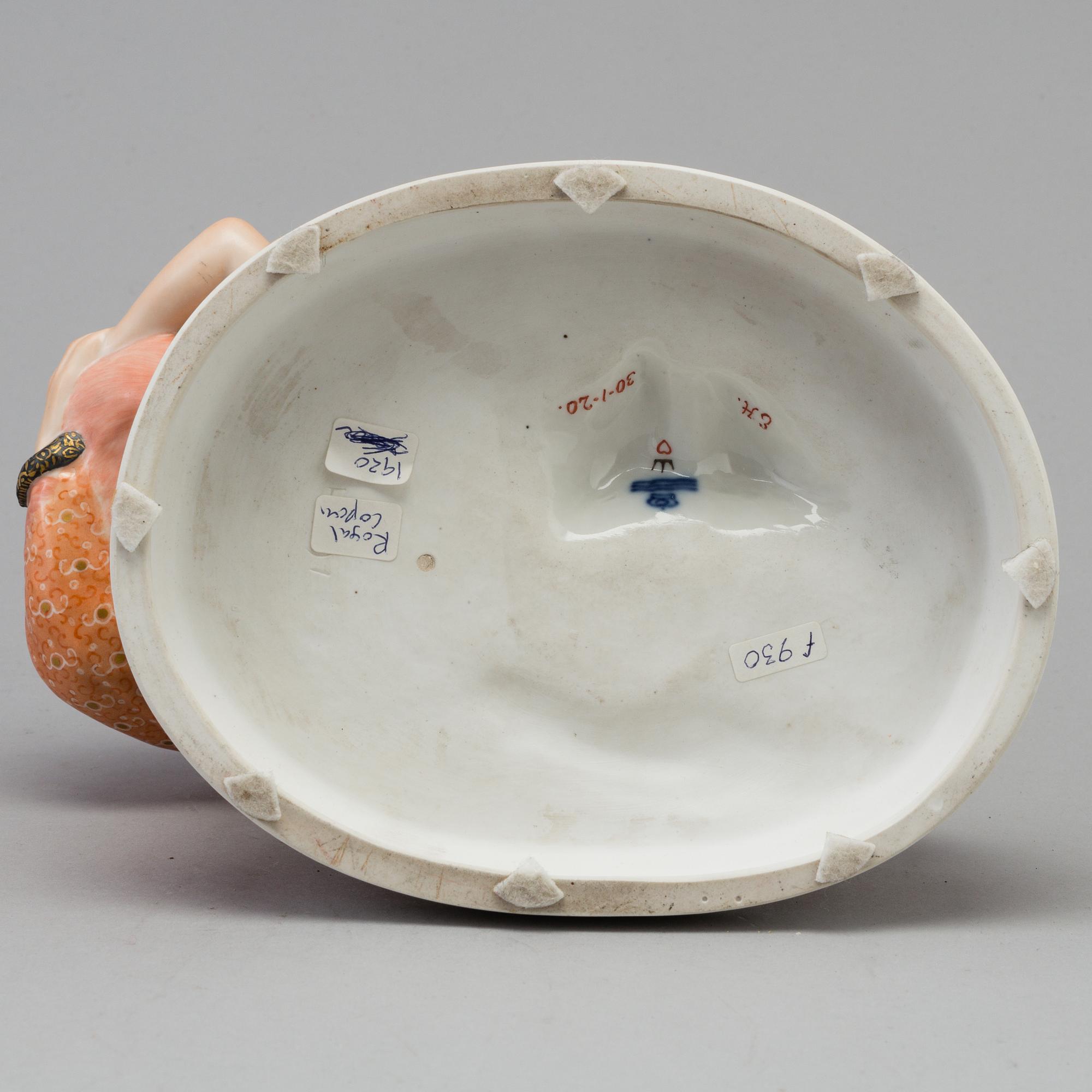 A Royal Copenhagen porcelain figure after Gerhard Hening, Denmark 1920's.