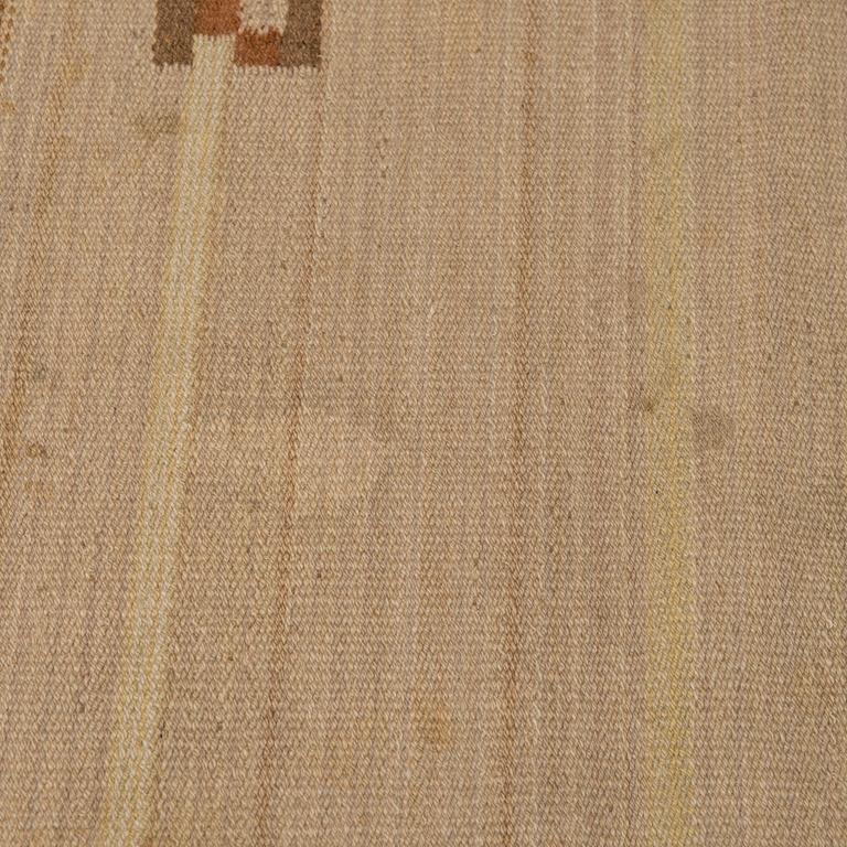 Impi Sotavalta, IMPI SOTAVALTA, A 1930s Finnish flat weave carpet for Kiikan Mattokutomo. Circa 358x244 cm.