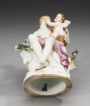 FIGURIN, porslin. Meissen, 1800-talets slut.