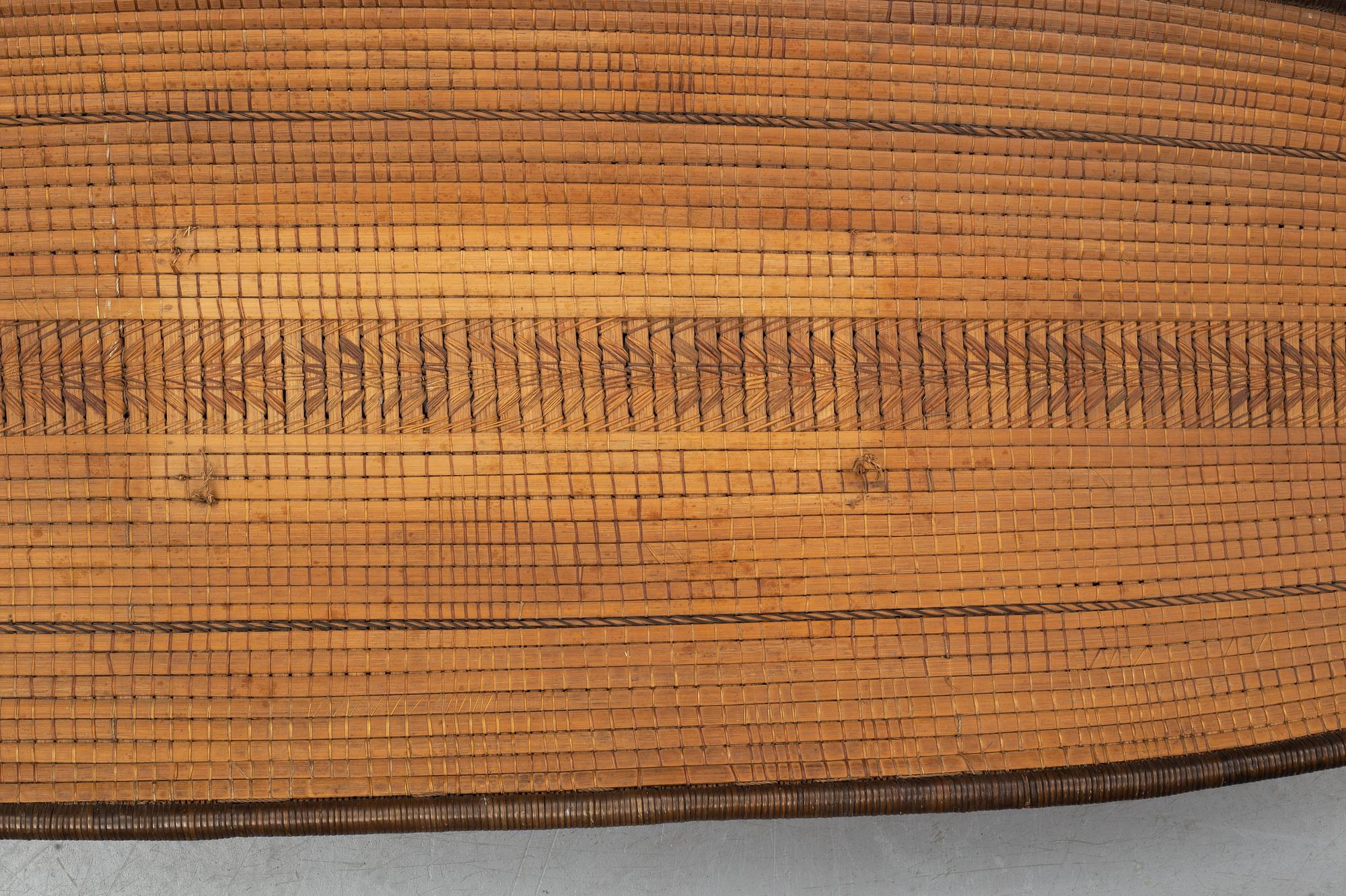 A rattan shield, Mongo-Ngandu, DRC, early 20th Century.