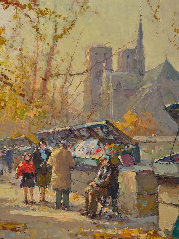 Edouard Cortes, Notre-Dame et les Bouquinistes.