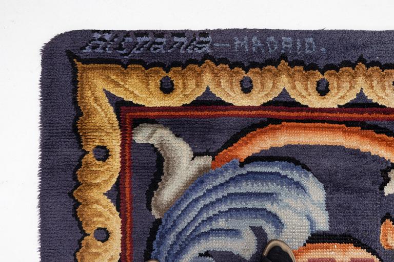 Rug, antique Spanish, Madrid, approx. 554 x 406 cm.