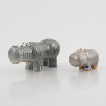 Lisa Larson, figuriner, 2 st, bl.a. ur serien "Menageri", Gustavsberg.