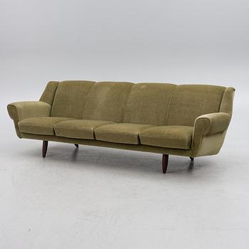 A four-seater sofa, Scandinavia, mid 20th century.