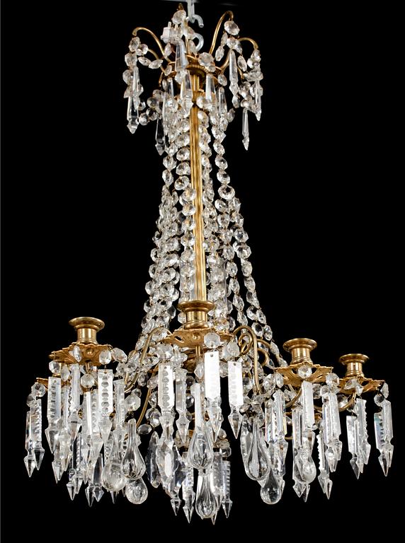 LJUSKRONA, oscariansk, sent 1800-tal. Höjd ca 70 cm.