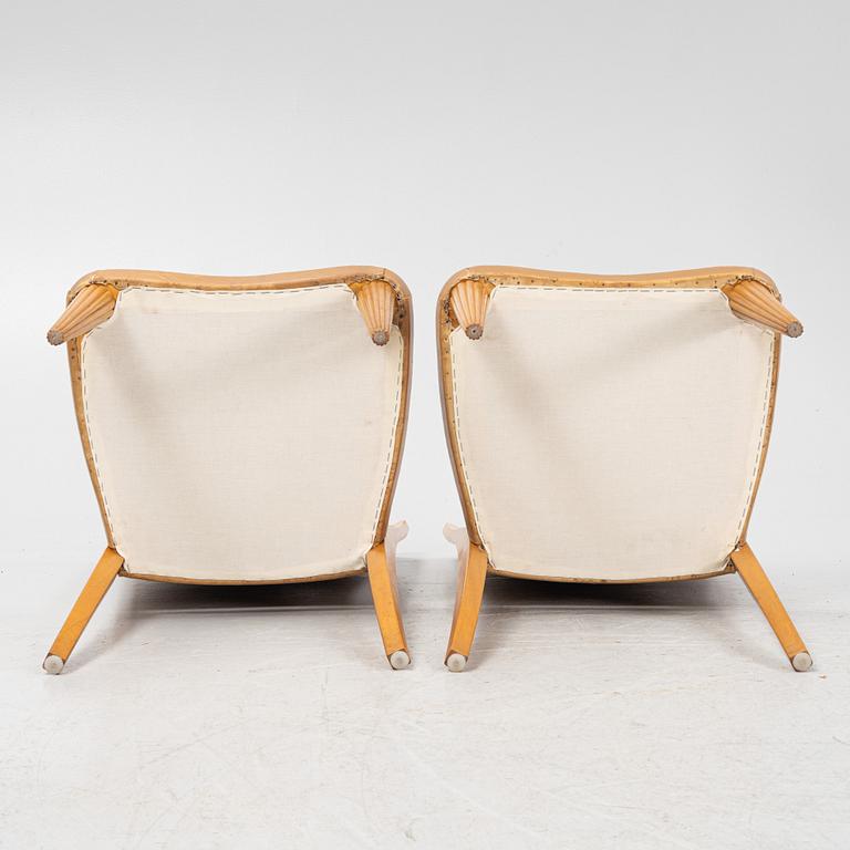 Six SCandinavian Modern chairs, 1940's.