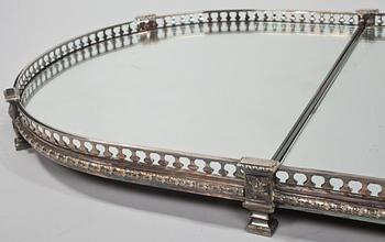 BORDSPLATEAU, nysilver, tidigt 1900-tal.