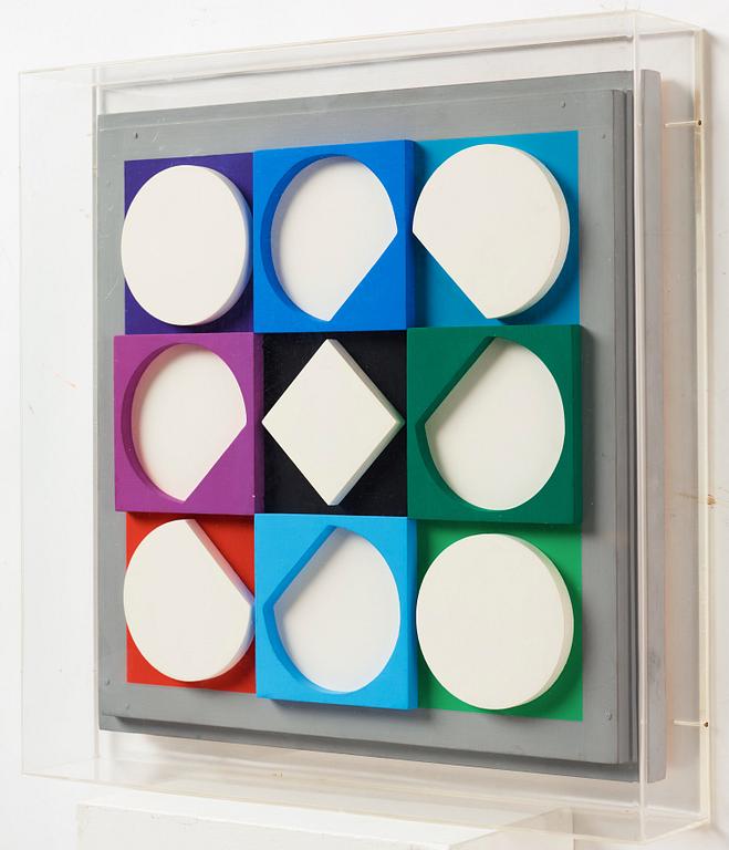 Victor Vasarely, "Topaze, blanche postif".